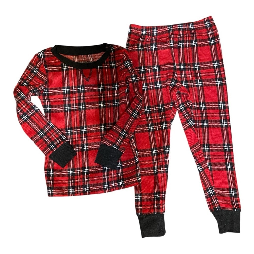 3 for $15💙 Red Plaid Kids 3T Pajamas